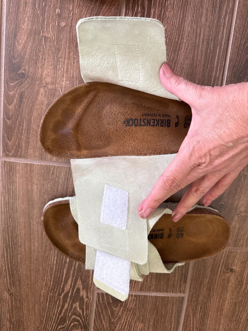 Birkenstock sz 40 Kyoto Faded Lime Suede Excellent condition - Picture 5 of 7